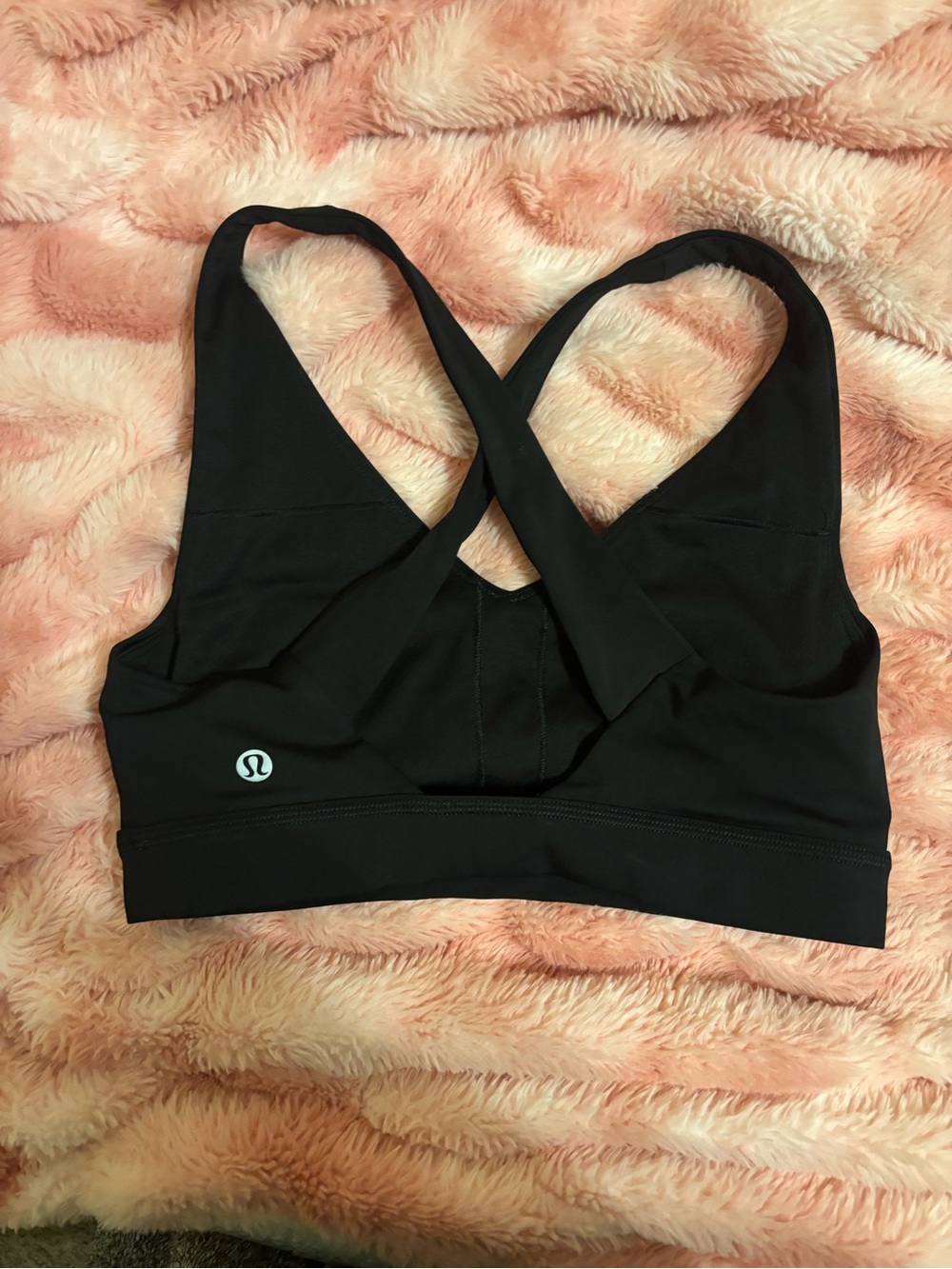 lululemon athletica Black Cross-Strap Sports Bra